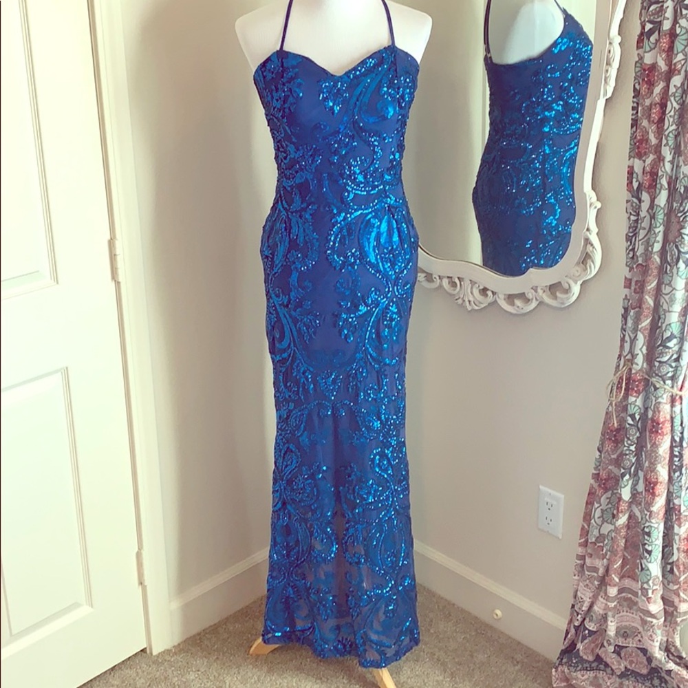 Luxmi Royal Blue formal dress
